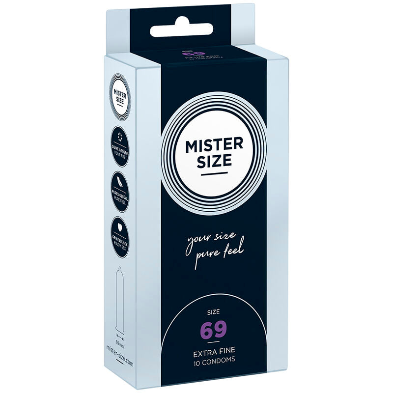 Mister Size 69 — Préservatifs XXXL, 10 unités