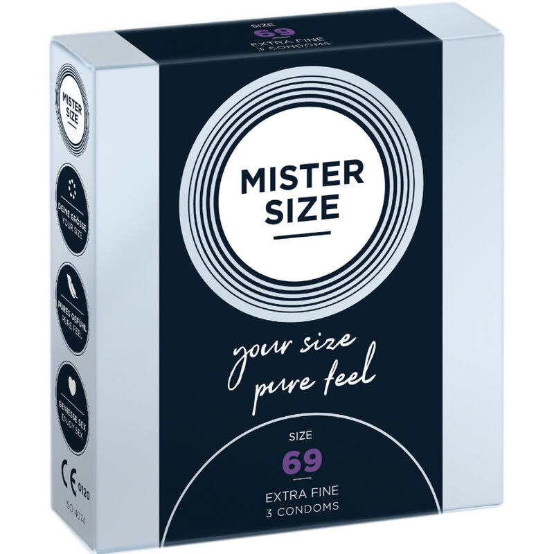 Mister Size 69 — Préservatifs XXXL, 3 unités