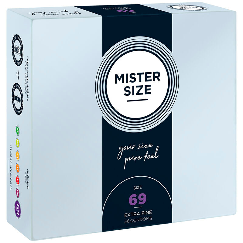 Mister Size 69 — Préservatifs XXXL, 36 unités