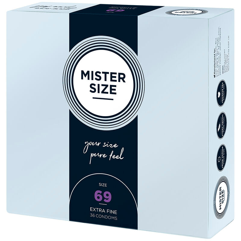 Mister Size 69 — Préservatifs XXXL, 36 unités