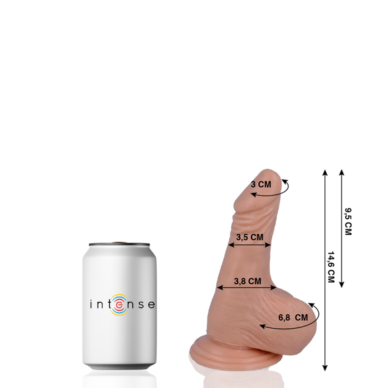 Mr. Intense N°1 – Realistischer Dildo mit Saugnapf, 14,6 cm