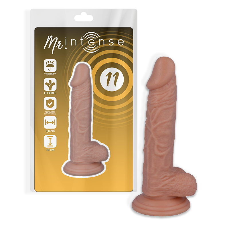 Mr. Intense N°11 – Dildo realistico con ventosa, 18 cm