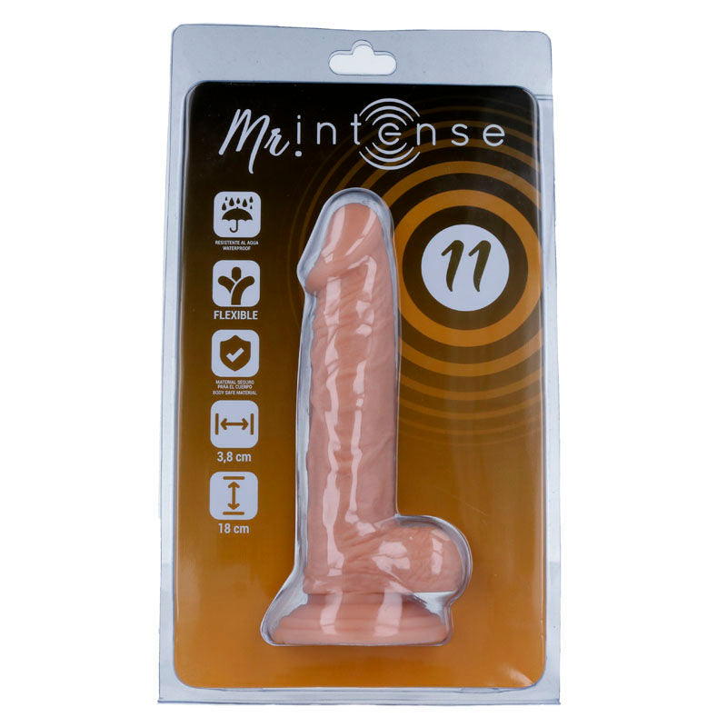Mr. Intense N°11 – Dildo realistico con ventosa, 18 cm