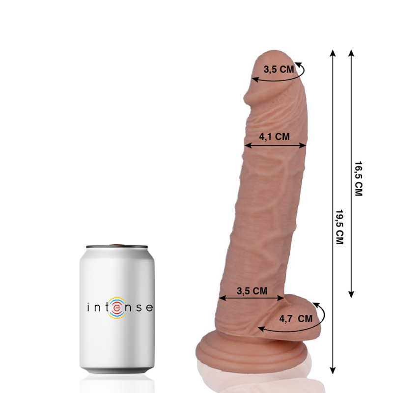 Mr. Intense N°15 – Realistischer Dildo mit Saugnapf, 19,5 cm