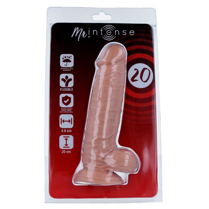 Mr. Intense N°20 – Dildo realistico largo con ventosa, 20 cm
