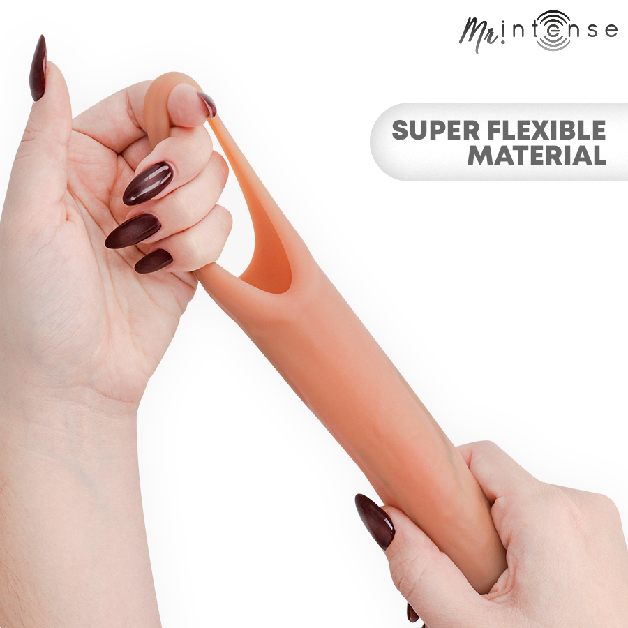 Mr. Intense Arnold L, guaina fallica vibrante in silicone con telecomando, 16 cm, Ø 4,5 cm