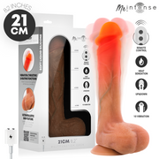 Mr. Intense Bradley – vibrierender Silikondildo mit Wärmefunktion und Fernbedienung, 21 cm, Ø 4,2 cm