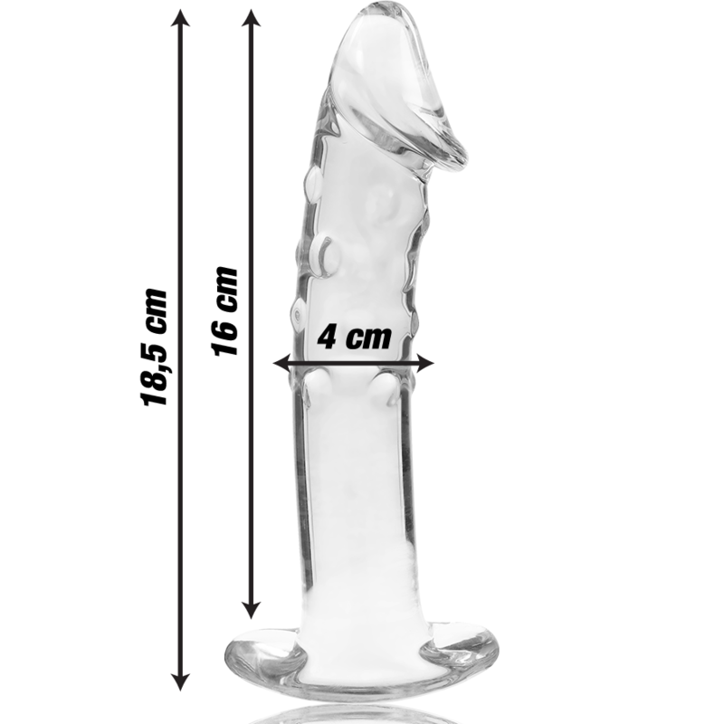 Nebula by Ibiza — Modelo 19, consolador de cristal de borosilicato, 18,5 × 4 cm