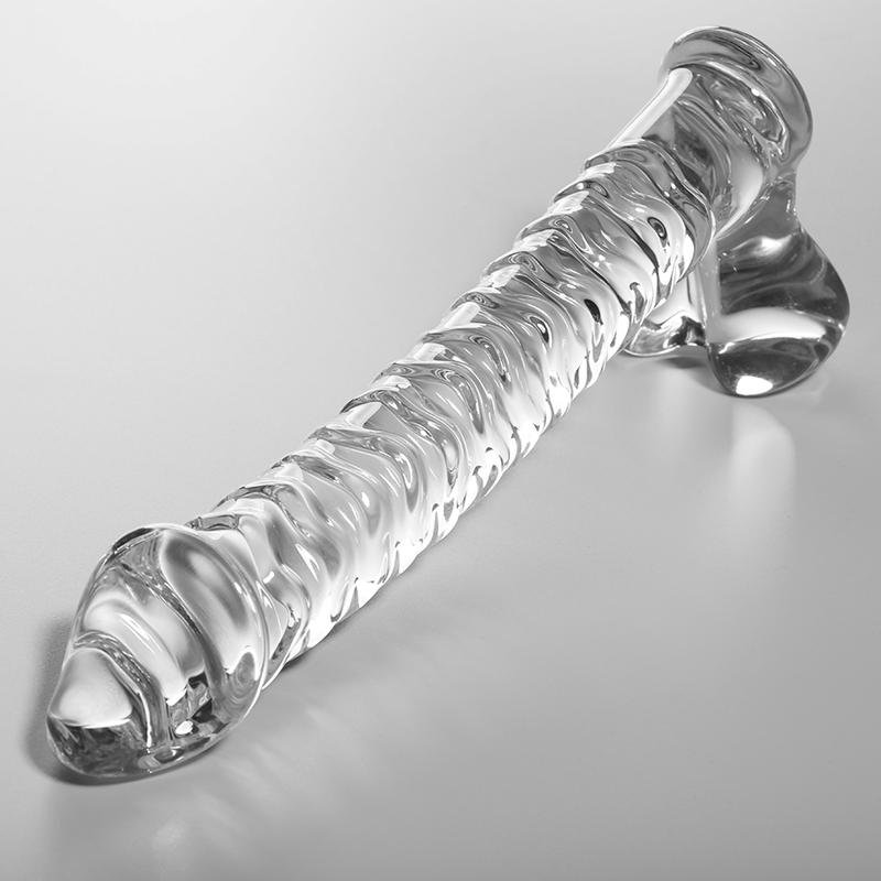 Nebula by Ibiza — Modelo 23, consolador de cristal de borosilicato, 21,5 × 4 cm