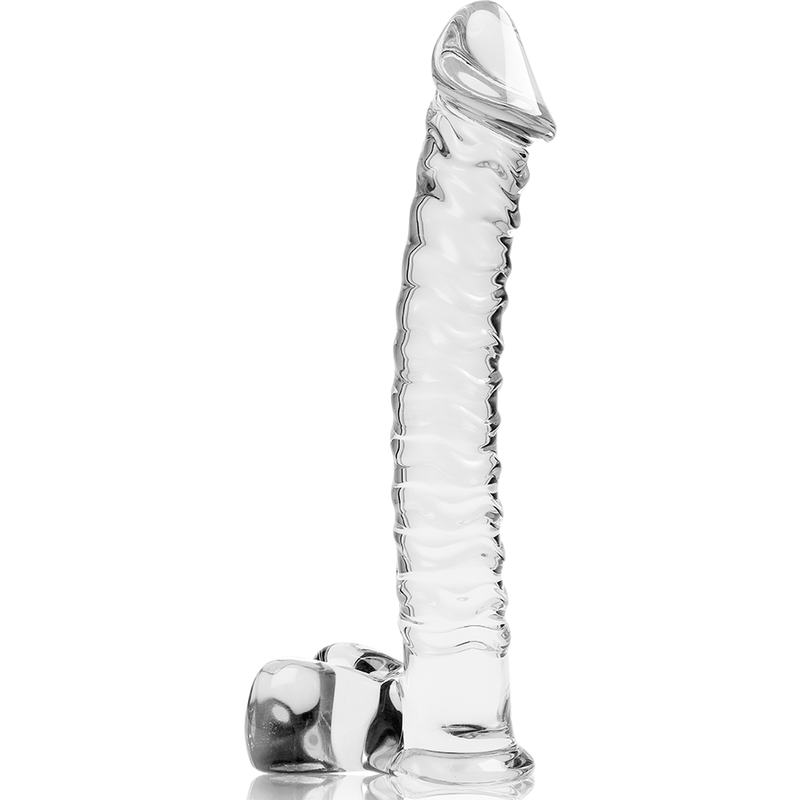 Nebula by Ibiza — Modelo 23, consolador de cristal de borosilicato, 21,5 × 4 cm