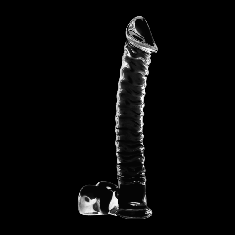Nebula by Ibiza — Modelo 23, consolador de cristal de borosilicato, 21,5 × 4 cm