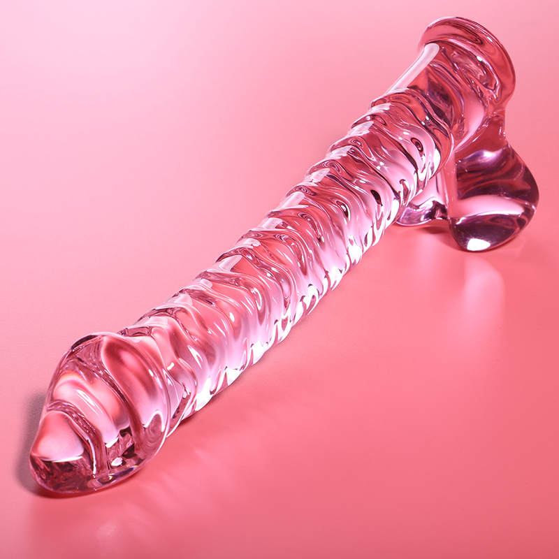 Nebula by Ibiza — Modelo 23, consolador de cristal de borosilicato, 21,5 × 4 cm