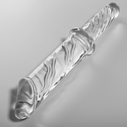 Nebula Series By Ibiza, dildo Modello 24 in vetro borosilicato trasparente, 28,5 cm di lunghezza e 5 cm di diametro