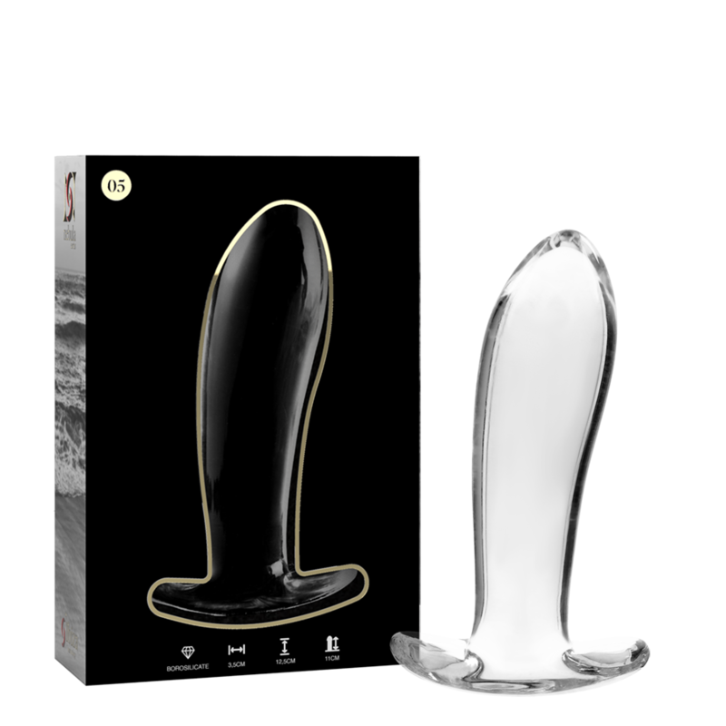 Nebula by Ibiza, plug anal de cristal modelo 5, 12,5 × 3,5 cm