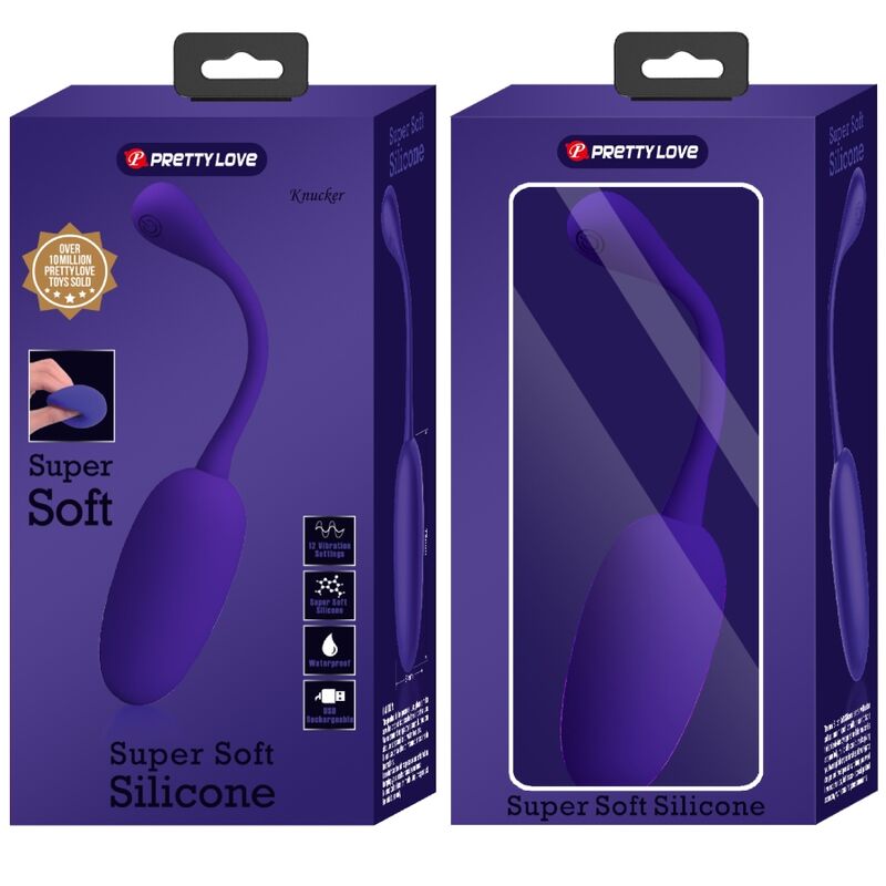 Oeuf vibrant rechargeable knucker violet