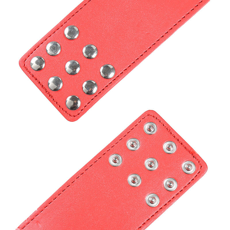 Manette rosse Ohmama Fetish con chiusura a pressione