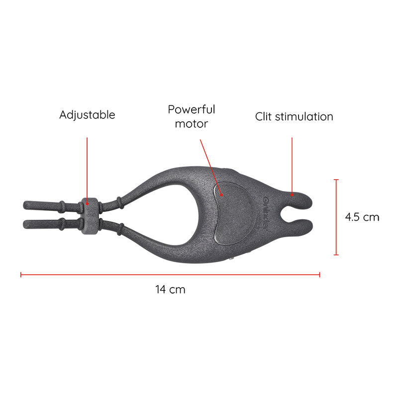 Oninder Pampa – verstellbarer, aufladbarer Vibrationsring mit Klitoris-Stimulator und 10 Geschwindigkeiten, per App steuerbar