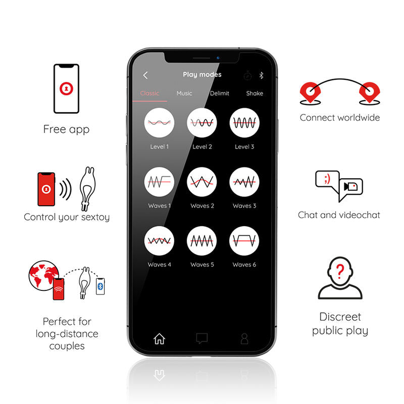 Oninder Pampa – verstellbarer, aufladbarer Vibrationsring mit Klitoris-Stimulator und 10 Geschwindigkeiten, per App steuerbar