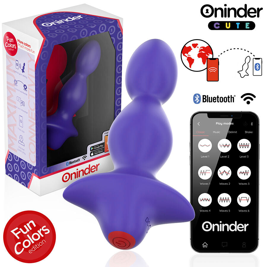 Oninder Cute Love Butt, vibrierender Analplug mit App-Steuerung