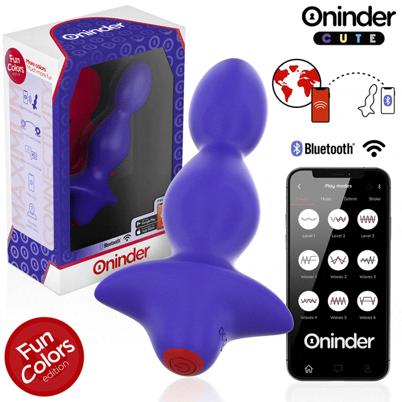 Oninder Cute Love Butt, vibrierender Analplug mit App-Steuerung