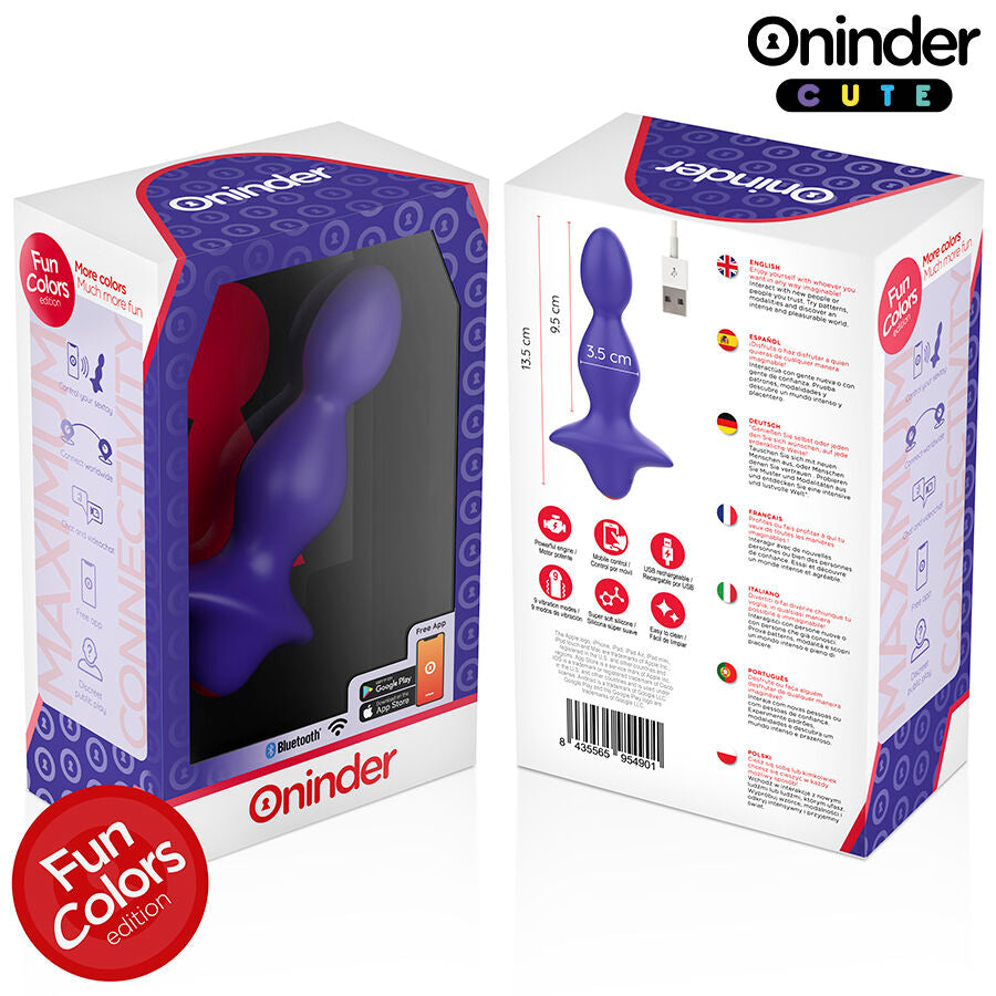 Oninder Cute Love Butt, vibrierender Analplug mit App-Steuerung