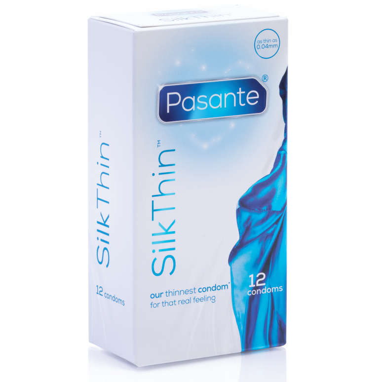 Pasante Silk Thin — Préservatifs, 12 unités