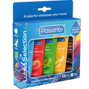 Pasante Mini Lubes Fun Pack – Gleitgel-Probierset, 5 × 15 ml