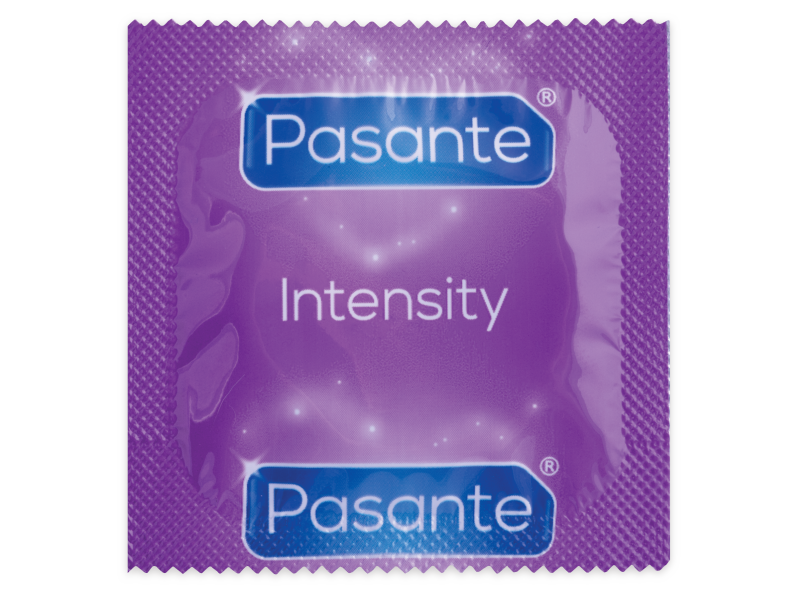 Pasante Ribs & Dots Intensity – Preservativos con relieve, 12 unidades