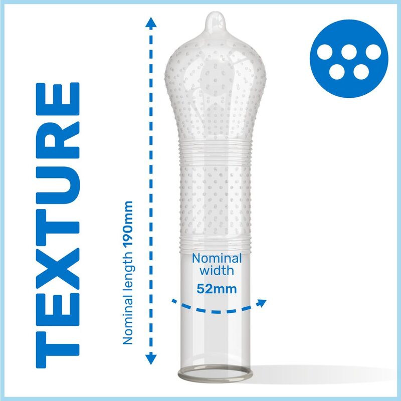 Pasante Ribs & Dots Intensity – Preservativos con relieve, 12 unidades