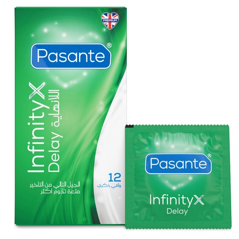Pasante Infinity X Delay — Préservatifs, 12 unités