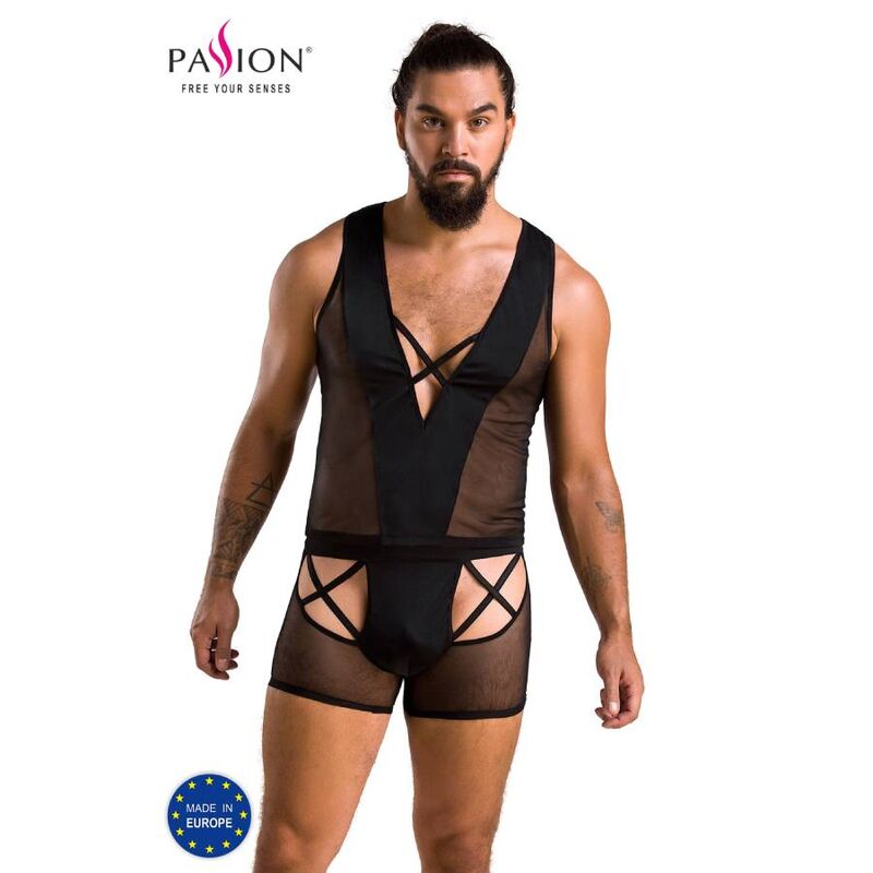 Passion Oscar 054 – Completo intimo uomo con lacci incrociati