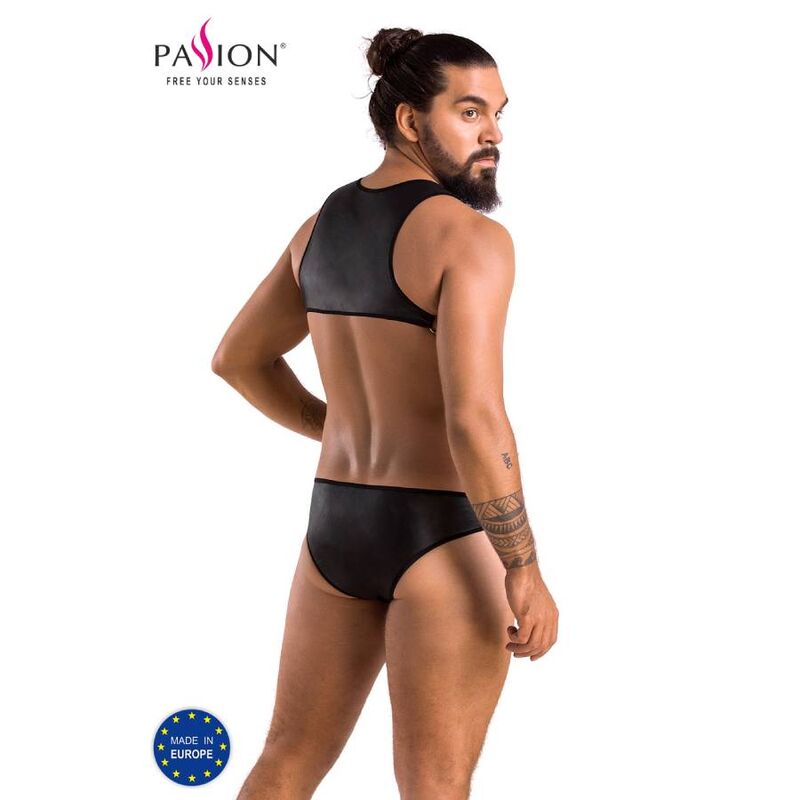 Passion Adam 056 – Body da uomo aperto con anelli metallici
