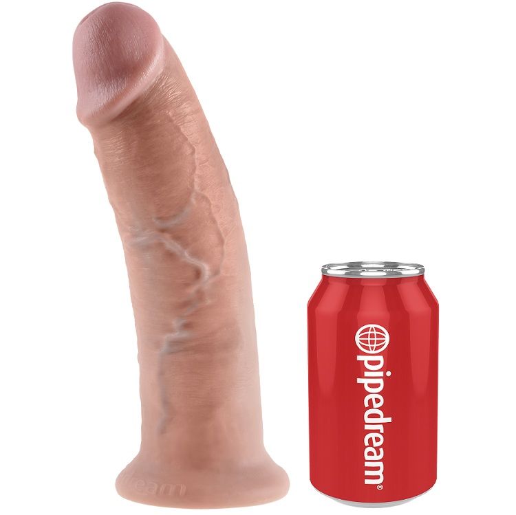 Pipedream King Cock – Dildo realistico largo con ventosa, 10 pollici – Carne chiaro