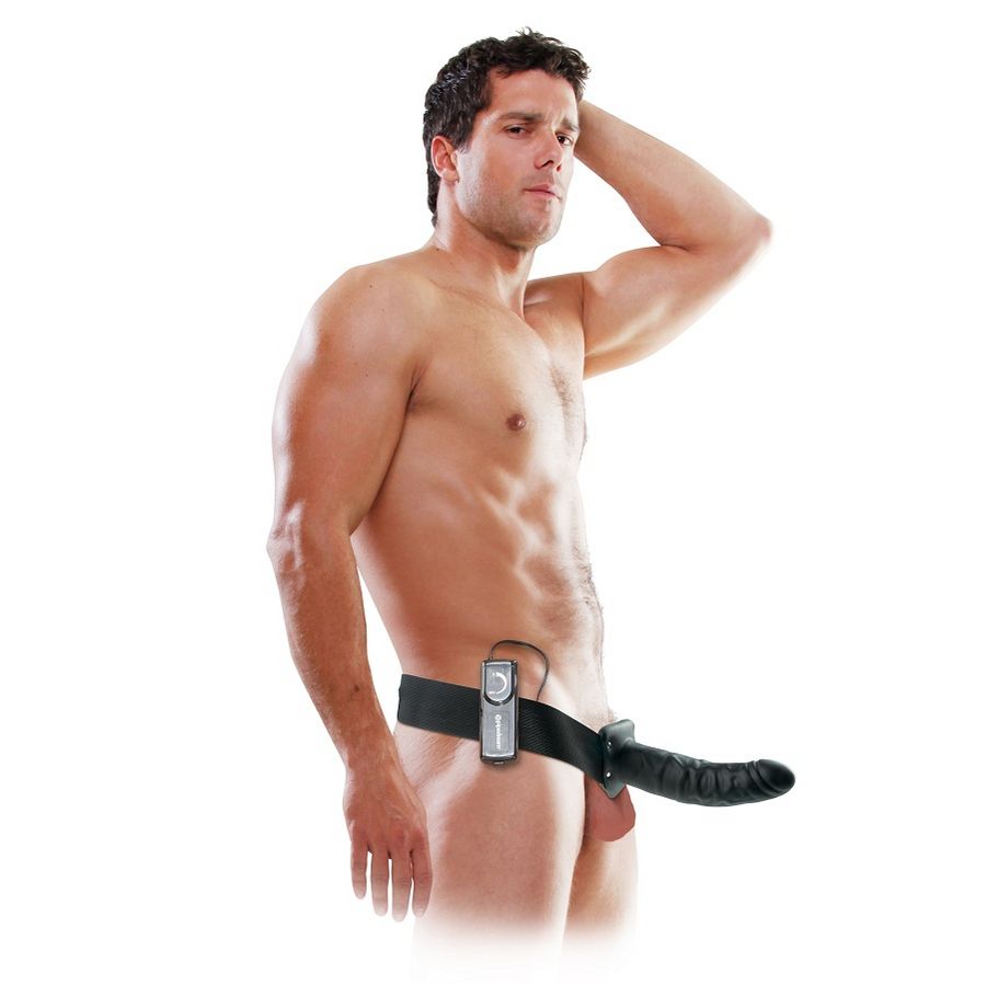 Strap-on cavo vibrante Fetish Fantasy nero da 20 cm