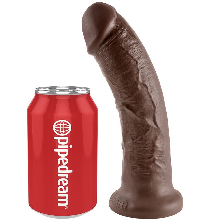 Pipedream King Cock – Dildo realistico con ventosa, 8 pollici – Marrone
