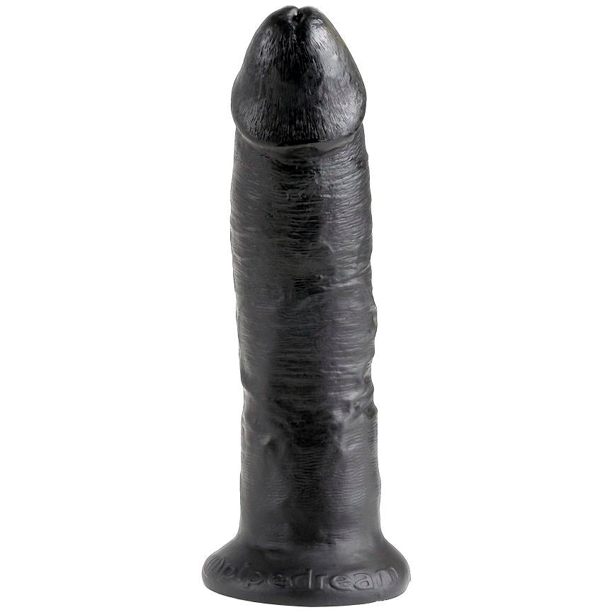 Pipedream King Cock – Consolador realista inclinado, 9 pulgadas – Negro
