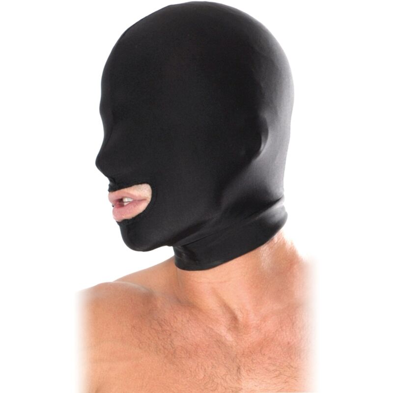 Pipedream – Kopfmaske mit offenem Mund, Schwarz