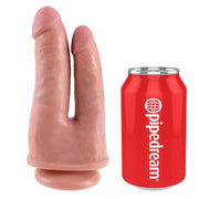 King Cock Double Penetrator – Dildo doppio con ventosa