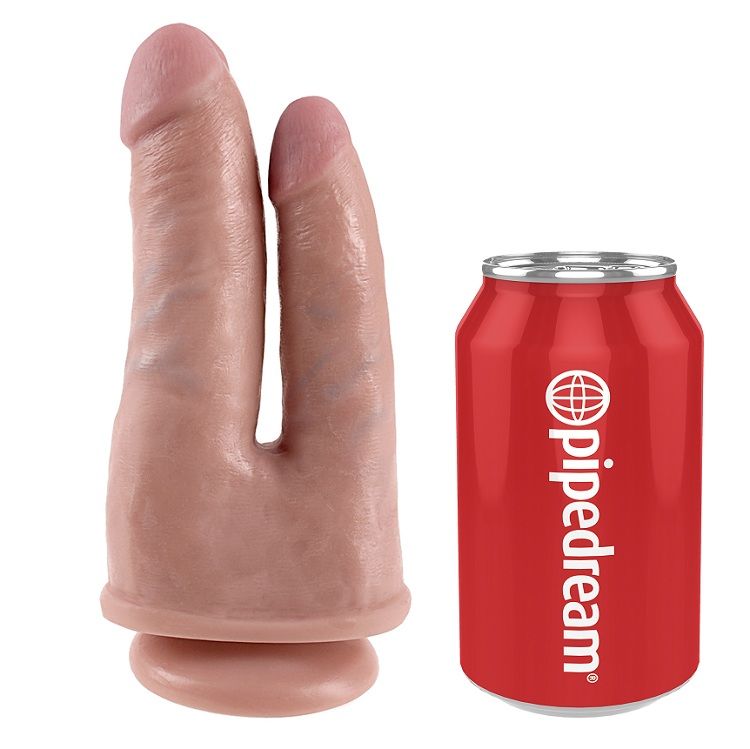 King Cock Double Penetrator – Dildo doppio con ventosa