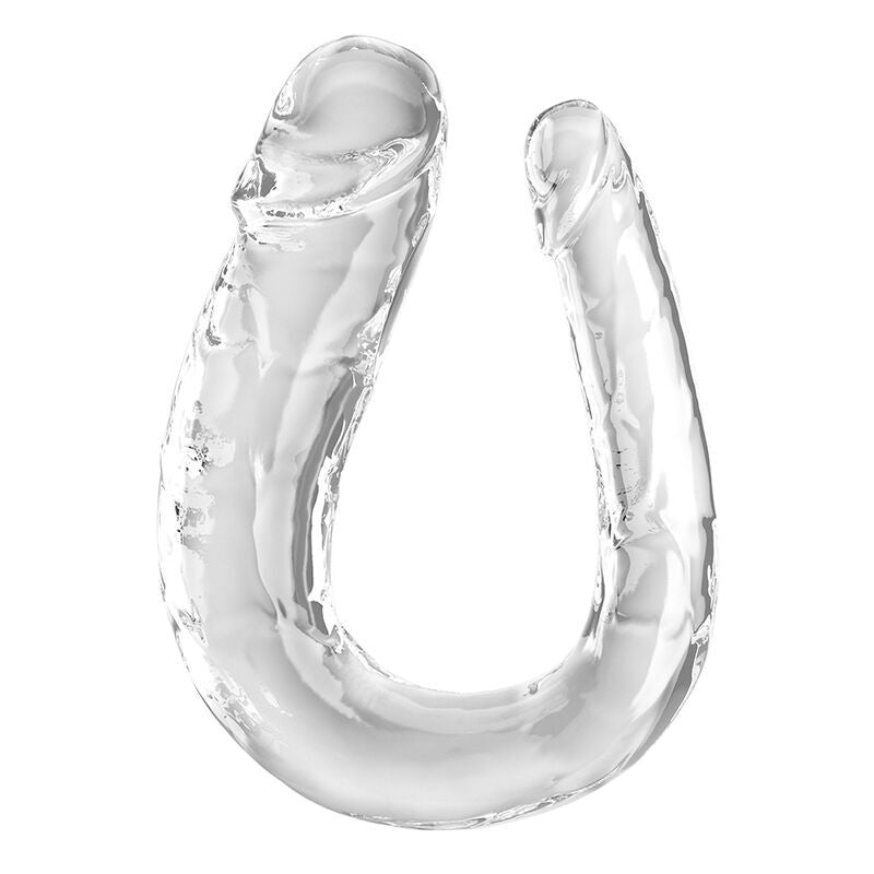 King Cock Clear Double Trouble – Doppeldildo, transparent, 44 cm