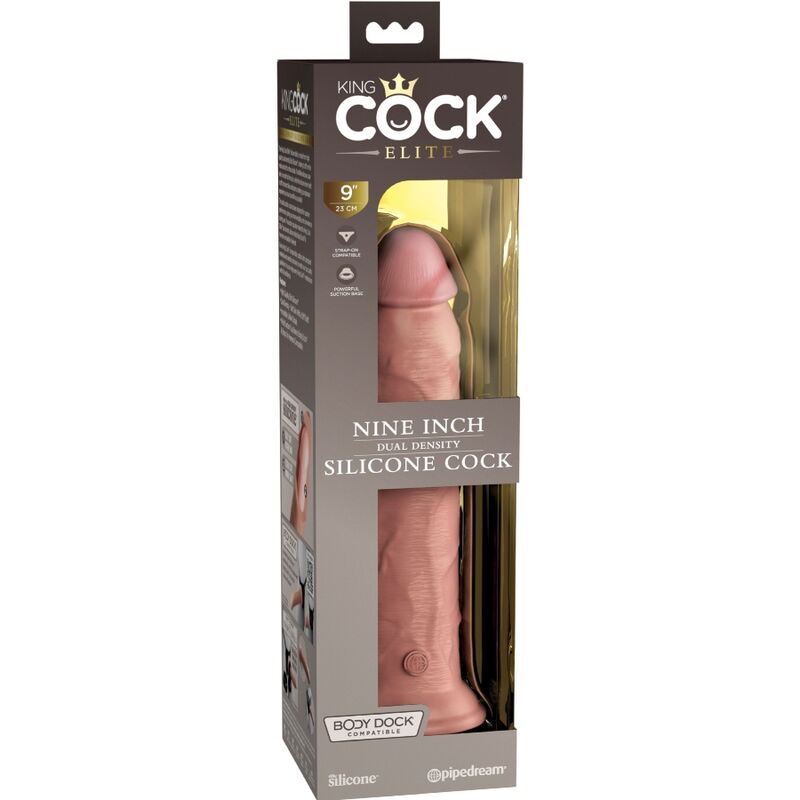 King Cock Elite – Dildo in silicone dalle vene discrete, 9 pollici