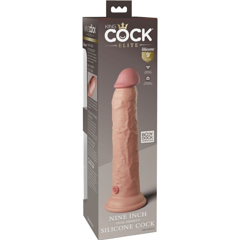 King Cock Elite – Dildo in silicone dalle vene discrete, 9 pollici