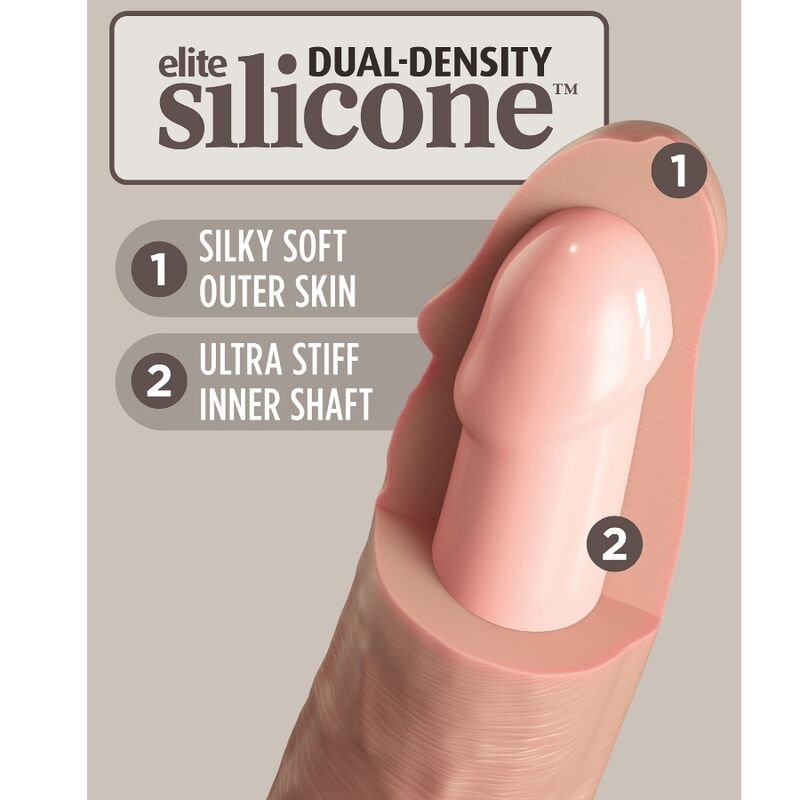 Pipedream — Elite vibrateur gode réaliste & télécommande en silicone 17.8 cm