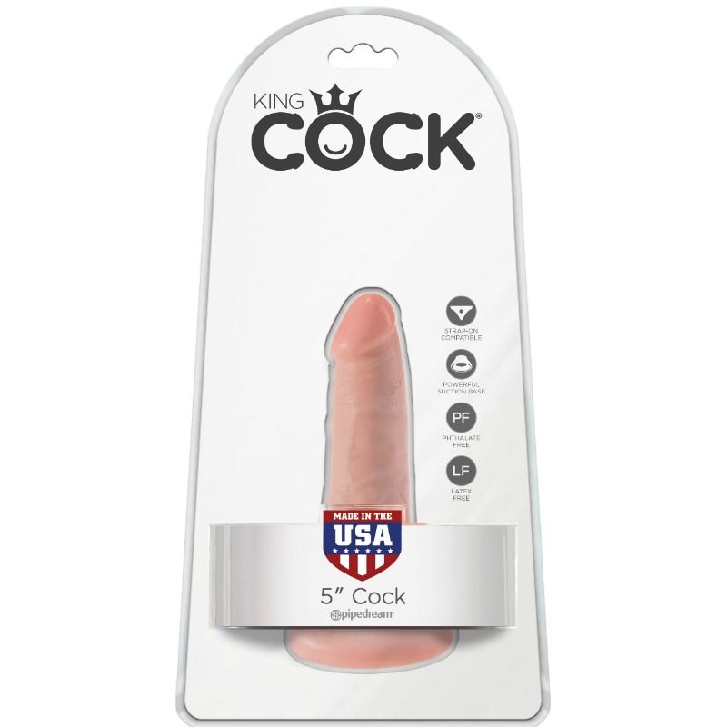 Pipedream King Cock – Dildo compatto con ventosa, 5 pollici