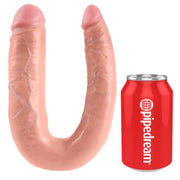 King Cock Large Double Trouble – Dildo doppio a U, 49,5 cm