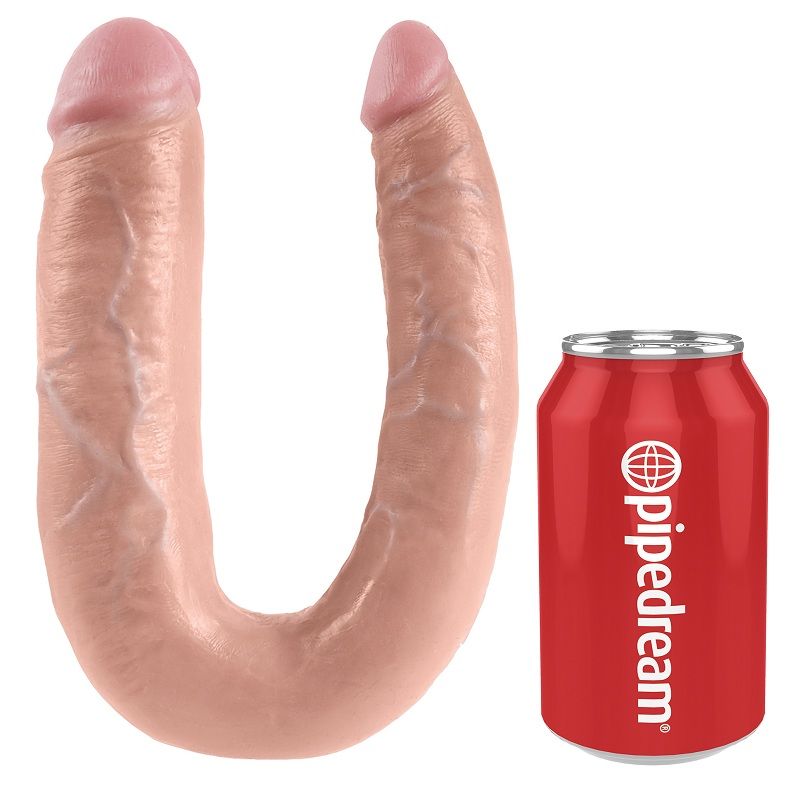 King Cock Large Double Trouble – Dildo doppio a U, 49,5 cm