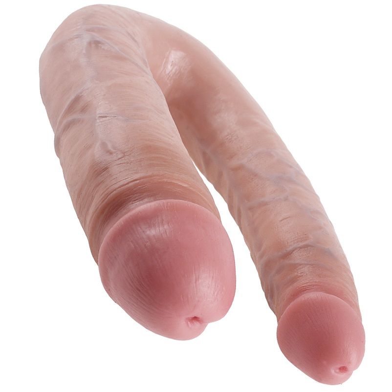 King Cock Large Double Trouble – Dildo doppio a U, 49,5 cm