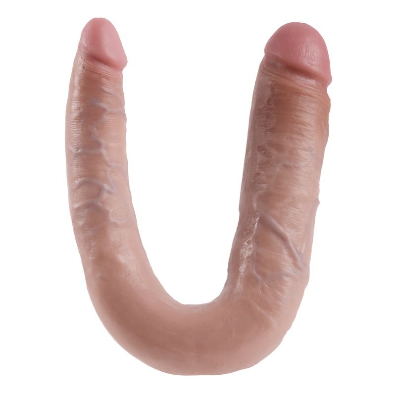 King Cock Large Double Trouble – Dildo doppio a U, 49,5 cm