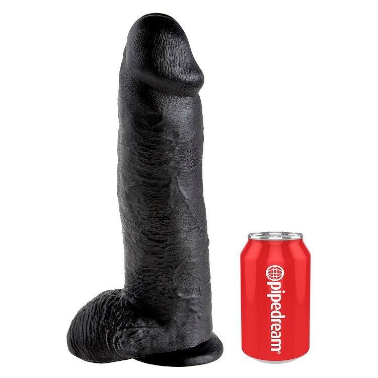 King Cock — Gode avec testicules 12 pouces — Noir