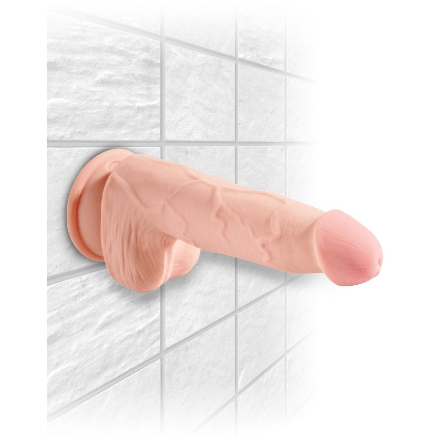 King Cock Plus – Dildo con testicoli a tripla densità, 6,5 pollici
